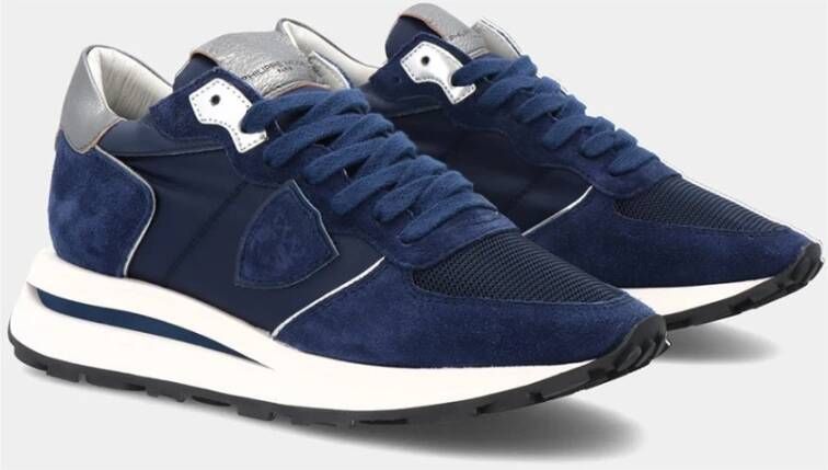 Philippe Model Hoge Lage Dames Sneakers Tropez Haute Blauw Dames