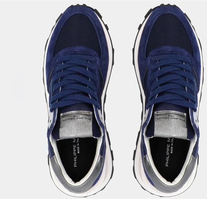 Philippe Model Hoge Lage Dames Sneakers Tropez Haute Blauw Dames