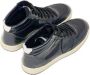 Philippe Model Blauwe Hoge Leren Sneakers Originele Stijl Blauw Dames - Thumbnail 2