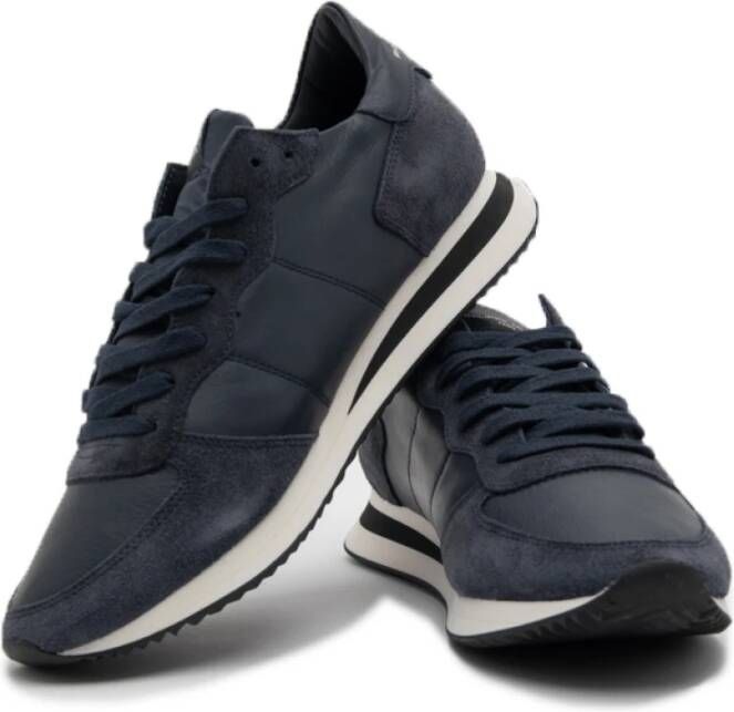 Philippe Model Trpx Blauwe Sneakers Blauw Heren