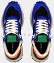 Philippe Model Blauwe Technische Stoffen Sneakers met Suède Blue Heren - Thumbnail 4