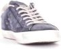 Philippe Model Blauwe Leren Sneakers met Contrasterende Details Blue Heren - Thumbnail 14