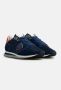 Philippe Model Blauw Rood Nylon Leren Sneakers voor Heren Blue Heren - Thumbnail 9