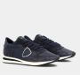 Philippe Model men's shoes suede trainers sneakers Trpx Blauw Heren - Thumbnail 12