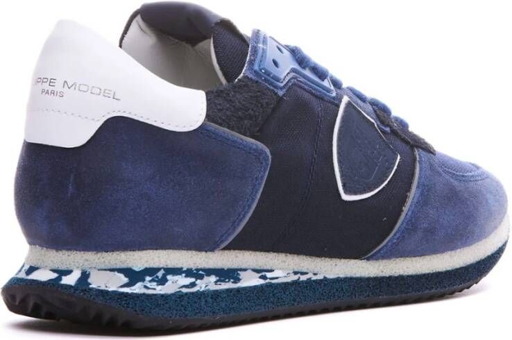 Philippe Model Trpx Blauwe Sneakers Blauw Heren