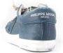 Philippe Model Vintage Indigo Leren Prsx Sneakers Grijs Heren - Thumbnail 9