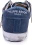 Philippe Model Vintage Indigo Leren Prsx Sneakers Grijs Heren - Thumbnail 15