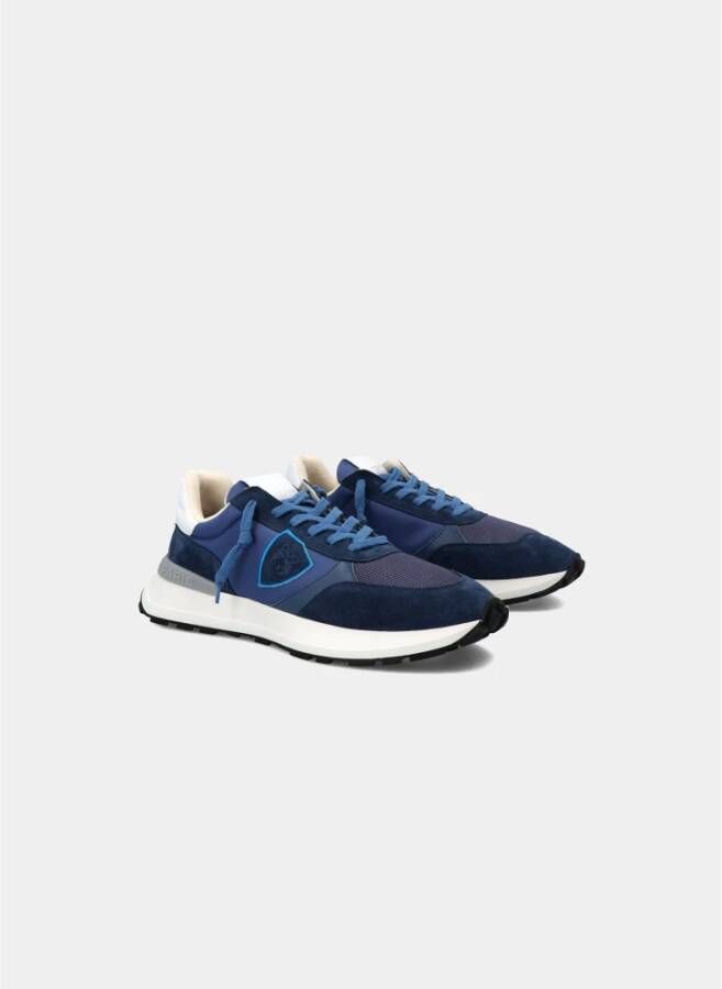 Philippe Model Vintage Race Sneaker Antibes Man Blauw Heren