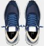 Philippe Model Italiaanse Suède Sneakers voor Heren Blauw Heren - Thumbnail 3