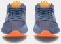 Philippe Model Grijze Leren Lage Sneakers Blauw Heren - Thumbnail 5