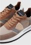 Philippe Model Sneakers Heren Lage sneakers Herenschoenen Canvas Tropez 2.1 Taupe - Thumbnail 7