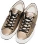 Philippe Model Metallic Bronzen Leren Lage Sneakers Bruin Heren - Thumbnail 2