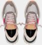 Philippe Model Grijze Leren en Stoffen Sneakers voor Vrouwen Gray Dames - Thumbnail 3