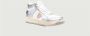 Philippe Model Witte Zilveren High Top Sneakers White Dames - Thumbnail 2