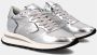 PHILIPPE MODEL Lage Sneakers Dames Tropez Haute Low Woman Maat: 40 Materiaal: Leer Kleur: Zilver - Thumbnail 13