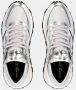 Philippe Model Zilveren leren lage sneakers met panelen Grijs Dames - Thumbnail 6