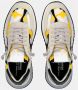 Philippe Model Tropez 2.1 Grijze en Gele Militaire Print Sneaker Grijs Heren - Thumbnail 7