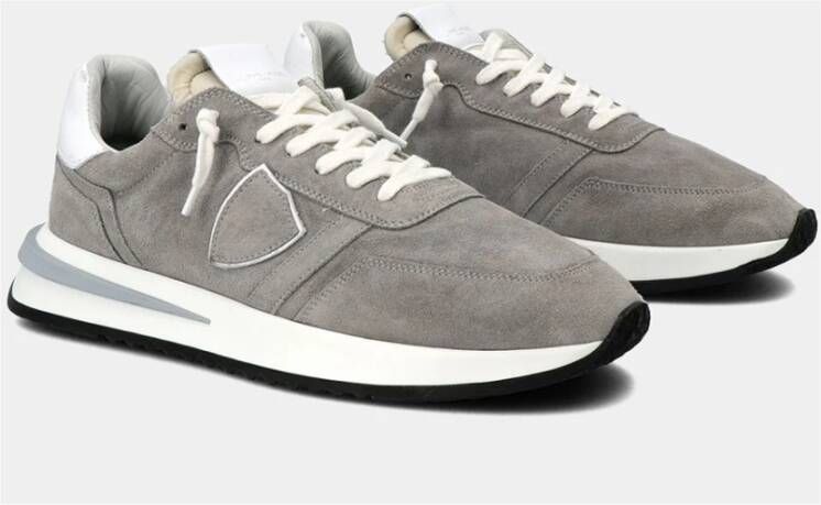 Philippe Model Tropez 2.1 Daim Lave Sneaker Grijs Heren