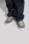 Philippe Model Grijze Leren Sneakers met Logo Patch Gray Heren - Thumbnail 10
