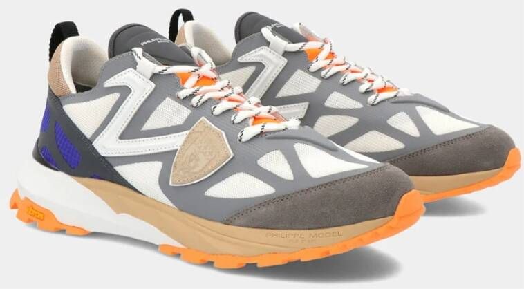 Philippe Model Paris Sneakers met logopatch Grijs - Foto 4