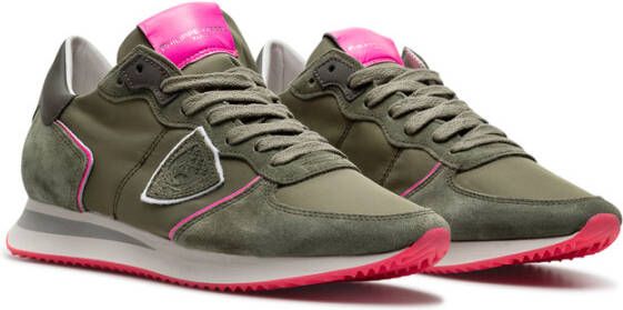 Philippe Model Vrouwenschoenen sneakers Paris Tzld Wn29 Neon Militaire Green Groen Dames