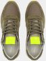 Philippe Model Groene Noos Sneakers met Contrasterend Hiel Detail Green Heren - Thumbnail 9