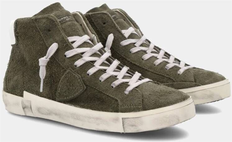 Philippe Model Paris High Heren Sneakers Groen Heren