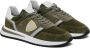 Philippe Model Militairgroene en witte suède Tropez 2.1 Sneakers Green Heren - Thumbnail 3