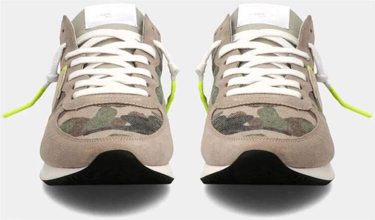 Philippe Model Trpx Camouflage Sneaker voor Heren Groen Heren