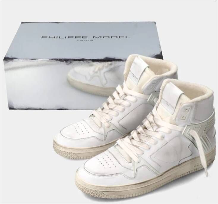 Philippe Model La Grande High Sneakers Iconische jaren 80 en 90 stijl Wit Heren