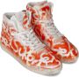 Philippe Model Urban Graffiti Sneakers Heren Wit Oranje Multicolor Heren - Thumbnail 2
