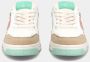 Philippe Model Leren Vetersneakers voor Dames White Dames - Thumbnail 3