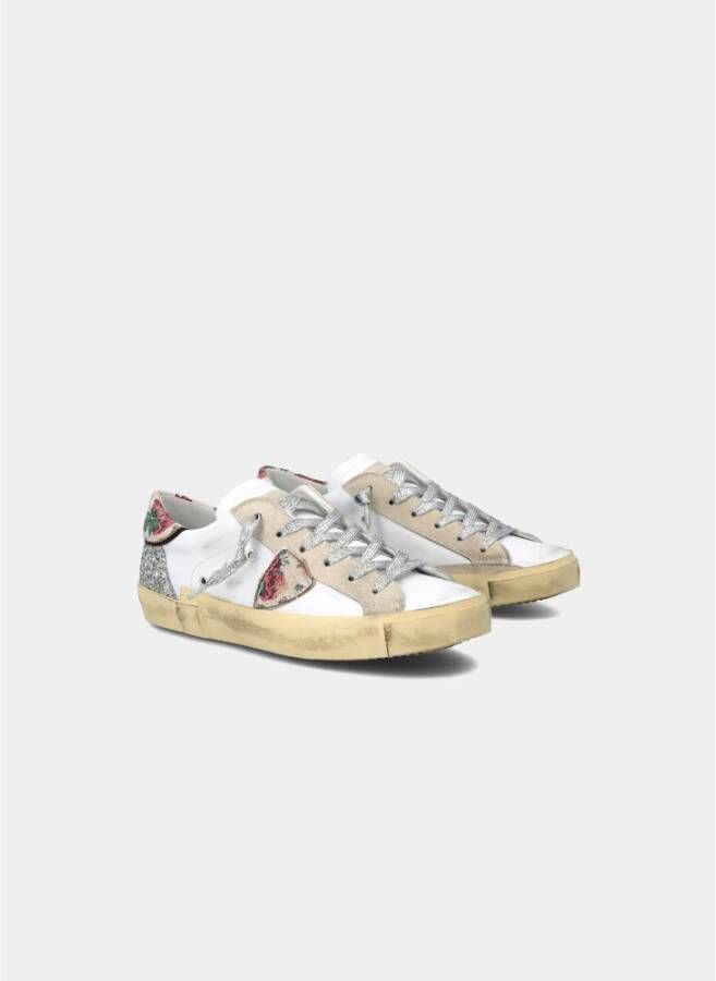 Philippe Model Lage Leren Sneakers Prsx Beige Dames