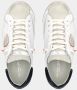 Philippe Model Witte Sneakers Regular Fit Geschikt voor Alle Temperaturen 100% Leer White Heren - Thumbnail 4
