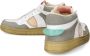 Philippe Model Lyon Dames Tennisschoenen Wit Roze Multicolor Dames - Thumbnail 8