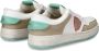 Philippe Model Leren Vetersneakers voor Dames White Dames - Thumbnail 9