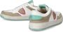 Philippe Model Leren Vetersneakers voor Dames White Dames - Thumbnail 8