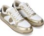 Philippe Model Wit Goud Lyon Lage Sneakers Multicolor Dames - Thumbnail 3