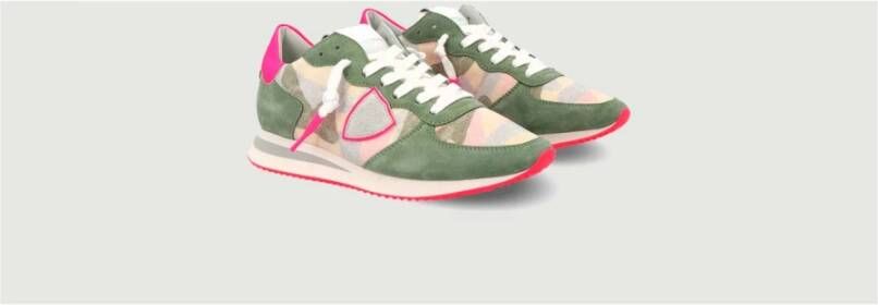 Philippe Model Camouflage Pop Green Hardloopschoenen Meerkleurig Dames