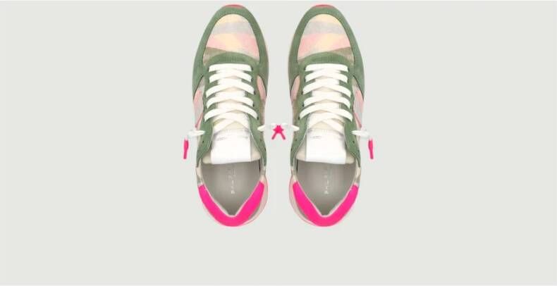 Philippe Model Camouflage Pop Green Hardloopschoenen Meerkleurig Dames