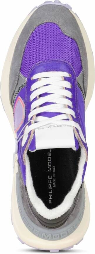 Philippe Model Multicolor textiel sneakers met suède details Meerkleurig Heren