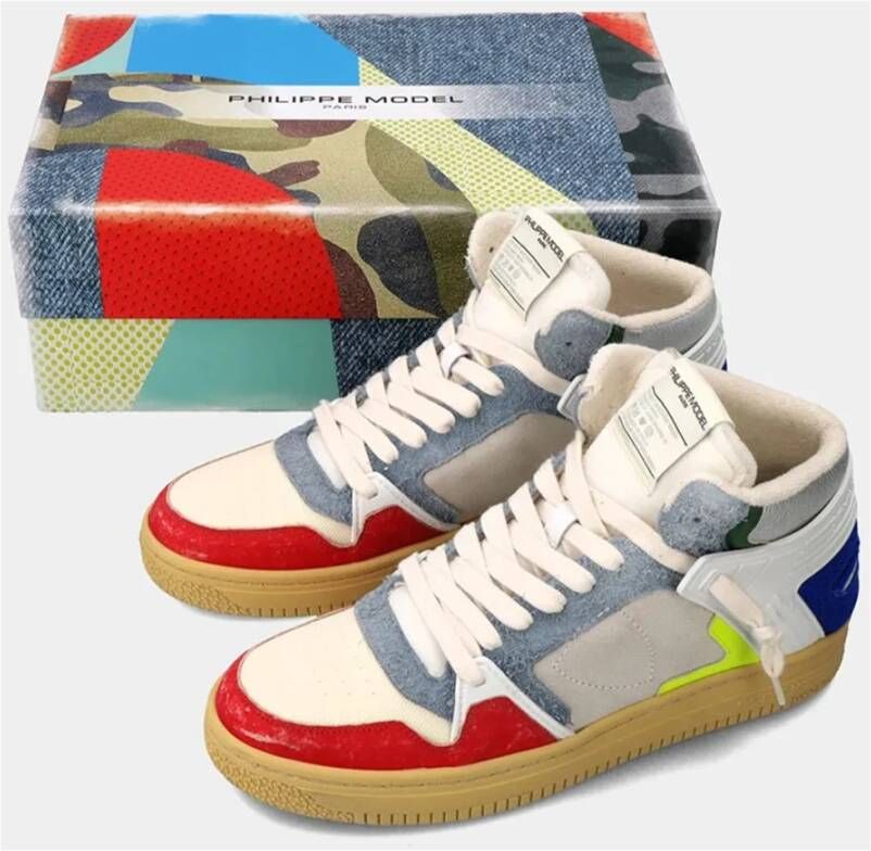 Philippe Model Innovatieve MultiColour Sneakers Meerkleurig Heren