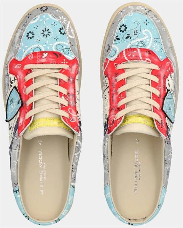 Philippe Model Marais Low Sneaker Surf-geïnspireerde Streetwear Collectie Meerkleurig Heren