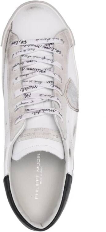 Philippe Model Sneakers met Logo Patch White Heren