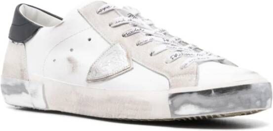 Philippe Model Sneakers met Logo Patch White Heren
