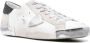 Philippe Model Paris X Sneaker van leer en wit suède met zwarte spoiler Wit - Thumbnail 11