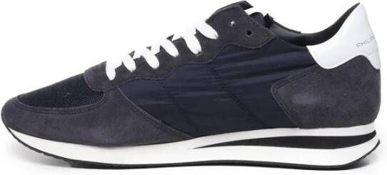 Philippe Model Sneakers met paneelontwerp Blue Heren