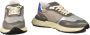 Philippe Model Groene Stoffen Atletische Sneakers Metallic Effect - Thumbnail 4