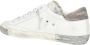 Philippe Model Witte Leren Sneaker met Gebruikte Effectdetails White Dames - Thumbnail 7