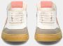 Philippe Model Duurzame High-Top Basketbalschoenen Beige Dames - Thumbnail 3